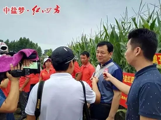 媒体正在采访红四方高层领导