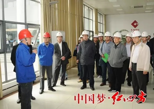 与会代表参观合成氨DCS主控室